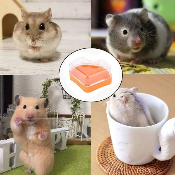 Hamster Pet Badeværelse, Chinchilla Badetoilet, Plastik Hamster KLB