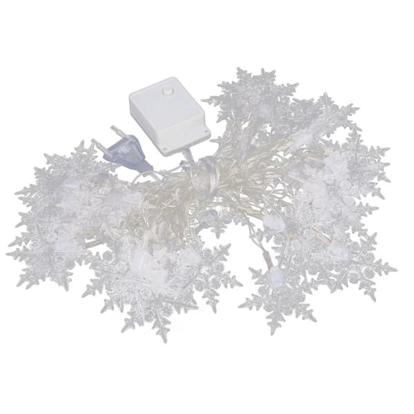 40LED plug-in snefnug udendørs fe-lys med 8 tilstande til KLB
