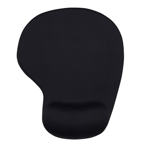 Gel Musematte, Håndleddsstøtte, Kontormusematte, Håndstøtte, Gel Svart