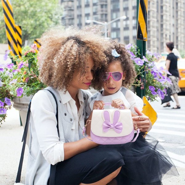 Småbørn mini sød prinsesse håndtasker skuldertaske lilla