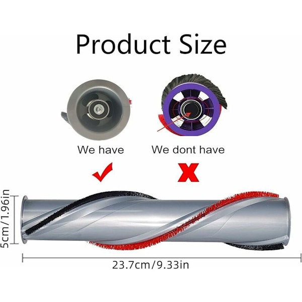 Dyson V11 Vaihtokärkirulla - Kolmiomoottoripää 3-napainen veto (50mm) KLB