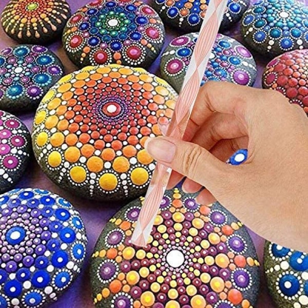 Mandala prickverktygssatser, 25-delad mandala prickverktygssats,