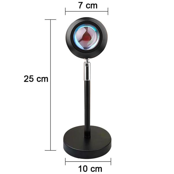 Smart solnedgangslampe, solnedgangsprojektionslampe med timer/180° til KLB