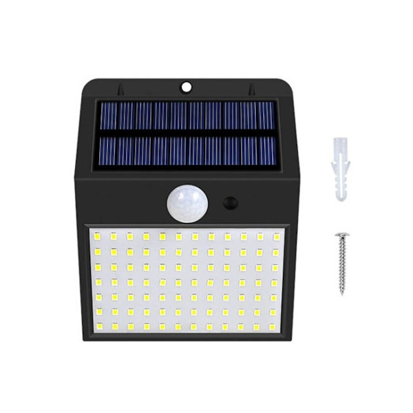 LED Solcelle Sensorlys Vandafvisende Smart Lysstyring Væglilys (Kold Hvid)