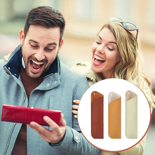 3 kpl nahkainen kynäkotelo kynäkotelo pidike pussi kansi tyyli 3 KLB