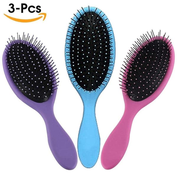 3-pack Squirt resehårborste set för kvinnor, rosa/lila/blå KLB