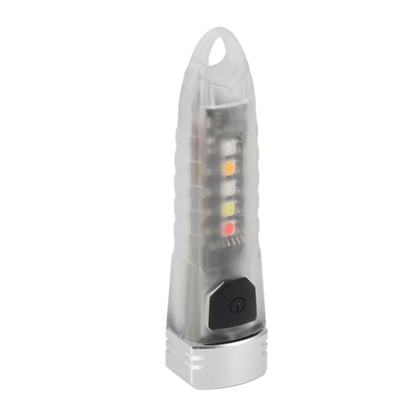 Mini nyckelring ficklampa bärbar mini USB uppladdningsbar KLB
