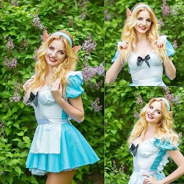 2 par Pixie Fairy Elf Ears-Tillbehör för Halloween, Jul, Vampyrparty