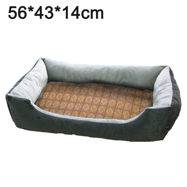 Hundeseng Ergonomisk hundesofa - 56 * 43 * 14cm hundesofa Sort grå (mat) KLB