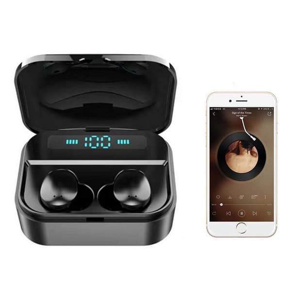 TWS Bluetooth 5.0 Hörlurar True Wireless Stereo Hörlurar Svart