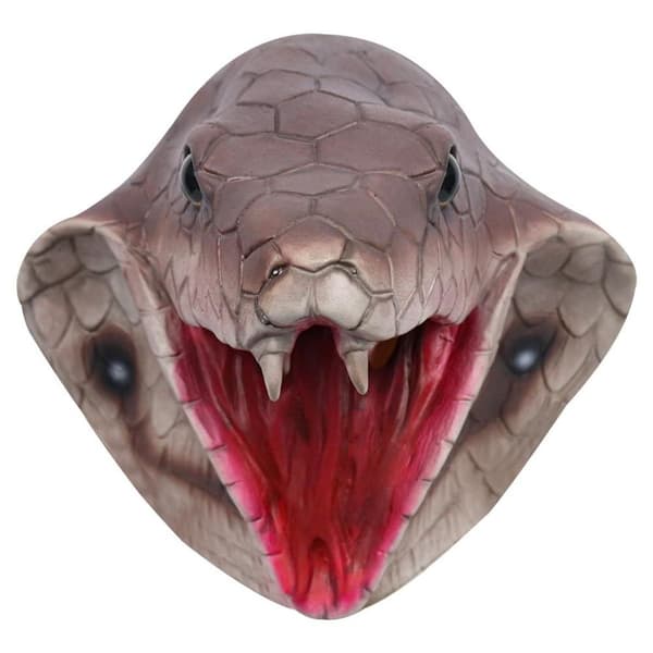 Halloween Läskig Orm Ansiktsmask Hemsökt Latex Djurhuvud KLB