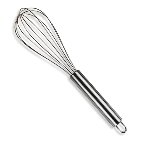 24cm Rustfrit Stål 8-Trådet Pisk, Sølv