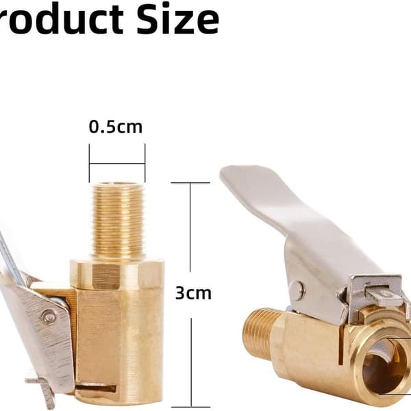4 stk 8mm bilventil adapter messing inflasjonsventil tilkobling for bil KLB