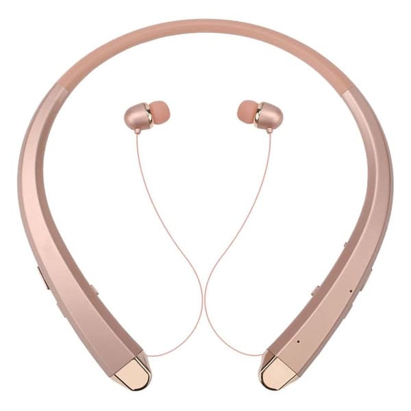 Bluetooth-hodetelefoner, trådløst nakkebånd-headset med gull