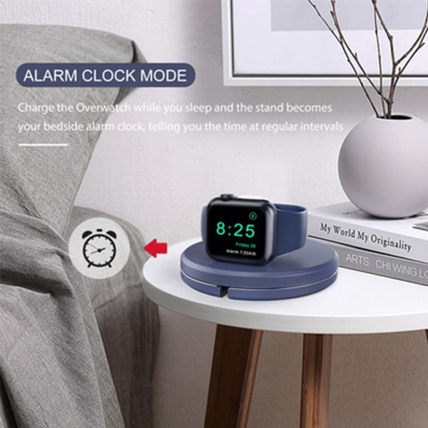 Apple Watch Laddningsstation Pop-up Kabelhantering Stativ Blå