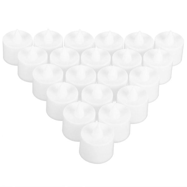 24 stk LED elektronisk simuleringslys for stearinlys