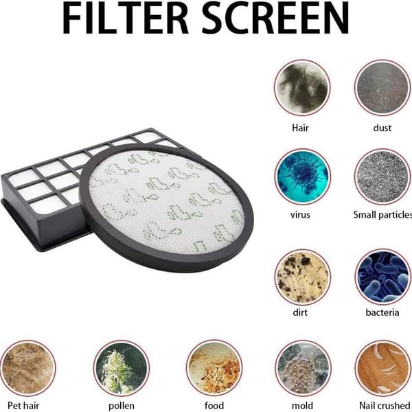 Reservefilter til Rowenta RO7611 RO7634 RO7623 støvsuger, 2 sett