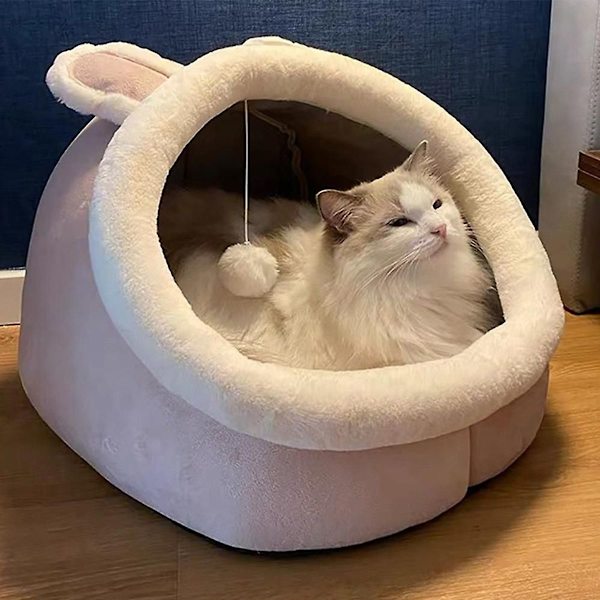 Varm kattsäng, söt katthus, kattunge liggunderlag kudde för KLB