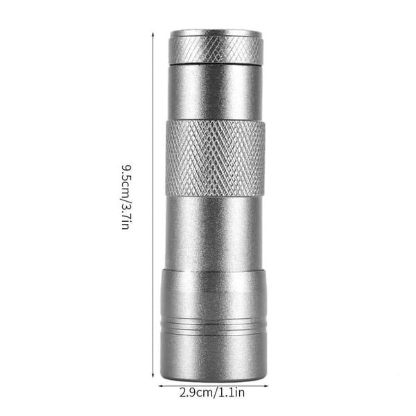 3W 12LED UV-taskulamppu Jade-taskulamppu korujen arviointiin KLB