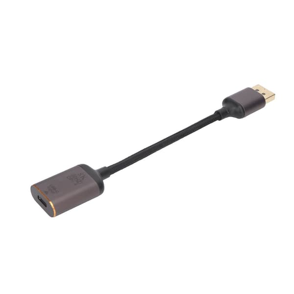 Typ-C-adapter, kort kabel, HD 8K, 60Hz, DP1.4-gränssnittstyp KLB