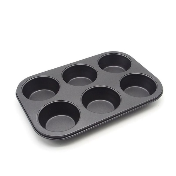Silikonmuffinsform, muffinsplåt för 6 muffins, för cupcakes, muffinsbakplåt