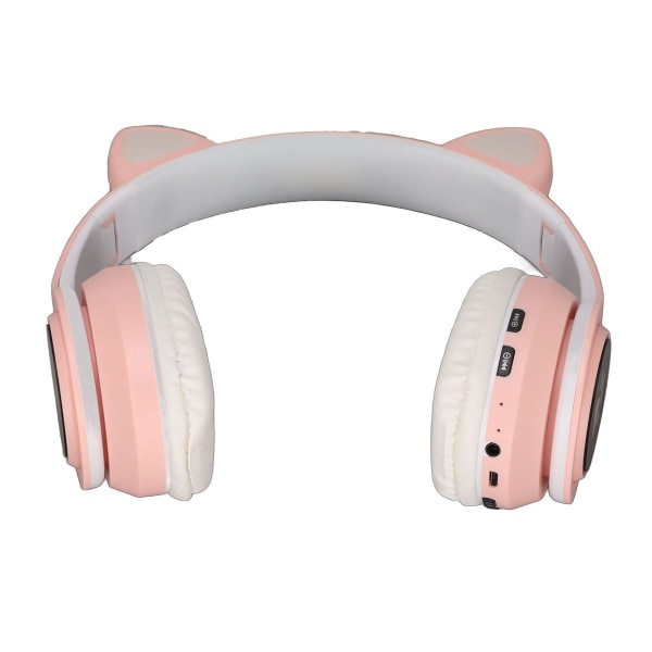 Lysende katteøre Bluetooth-hodetelefoner Bass Foldable Wireless KLB