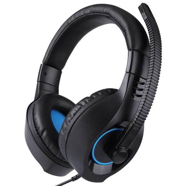 2-pack spelheadset med mikrofon för PS4 Xbox One Blå