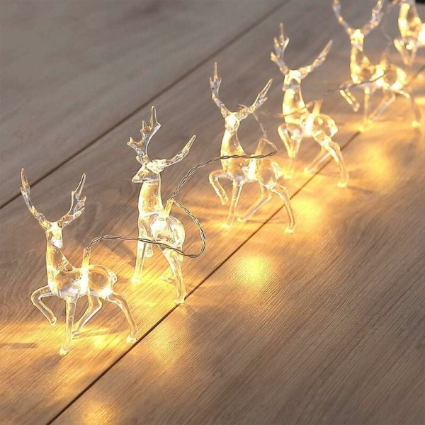 LED-lysslynge, 10 LED-batteridrevne lysslynger, LED-lysslynger for soverom jul for jul soverom seng bryllupsfest KLB