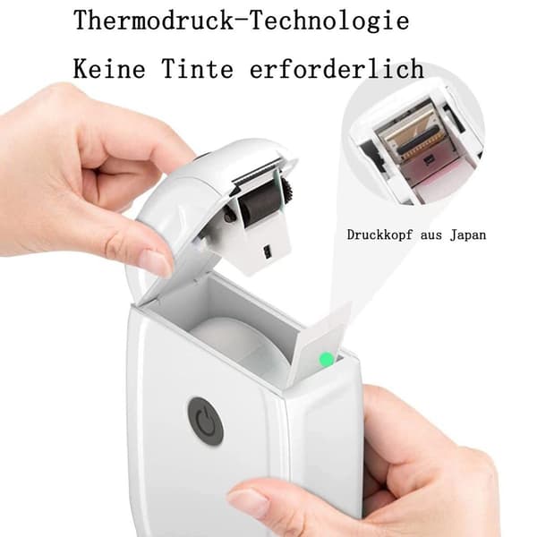 P11 Mini Bluetooth-tarratulostin, termoliimaetikettitarra