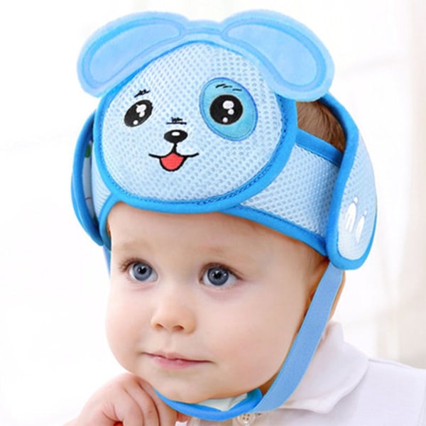 Baby Anti Collision Hat Baby Toddler Head Hat Light Blue KLB