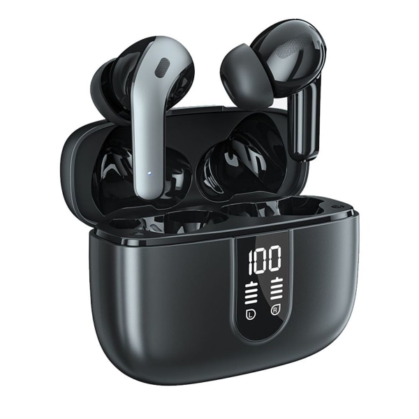 Bluetooth headphones in ear, wireless headphones with HiFi black