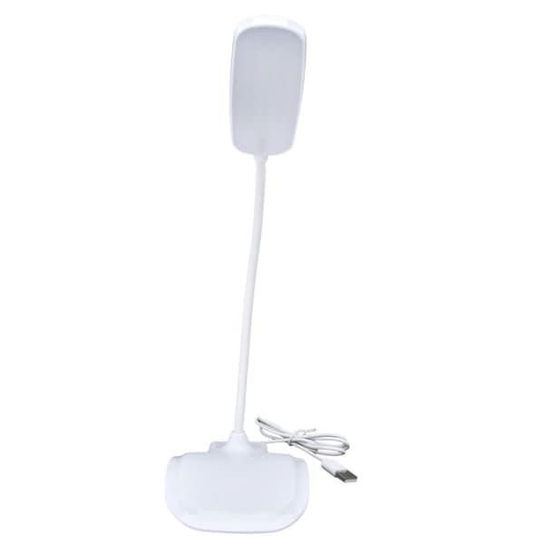 Sammenklappelig USB-drevet LED-bordlampe til sovesale KLB