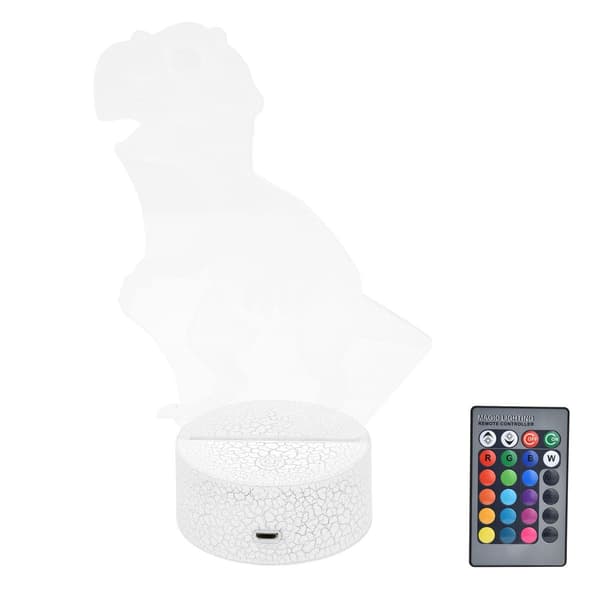 Dinosauruslamppu 16 väriä 4 tilaa RGB värikäs himmennettävä KLB