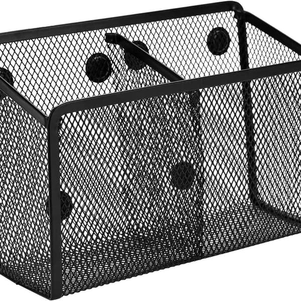 Magnetisk penneholder, 2 rum, mesh rustfrit stål, 2 rum KLB