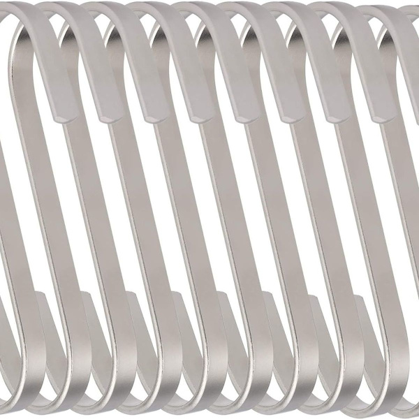 11cm flade rustfrie stål S-kroge