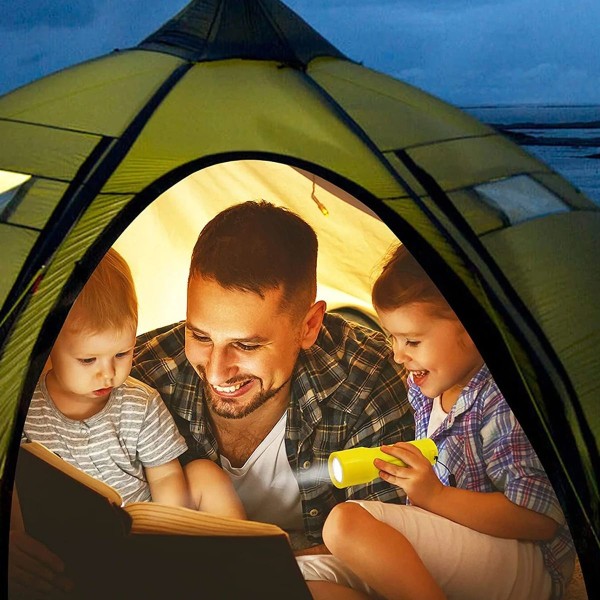 12-pack 9 LED Mini Ficklampa Set Utomhus Nattbelysning