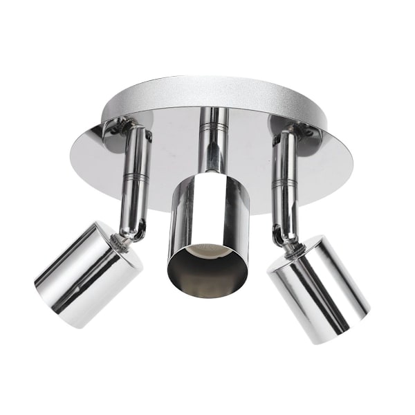 Lampeholder, 3 hoder, sirkulær form, moderne, enkel, GU10 sokkel KLB