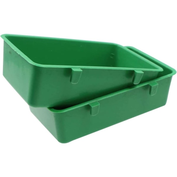 Fågelfoderbur Multifunktionell Matare-Plastfat, Hängande Fågelfoder, Fågelfoder med Hacke, för P-