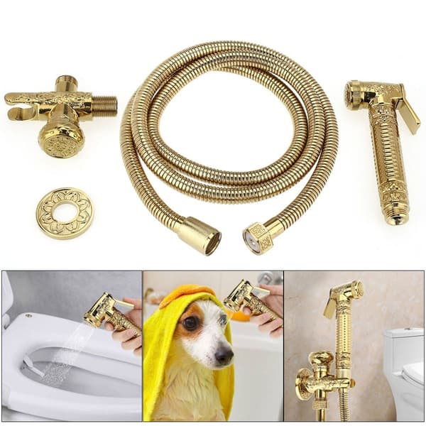 Messing hånd bidet til vægmontering, bruser, toilet, badeværelse KLB