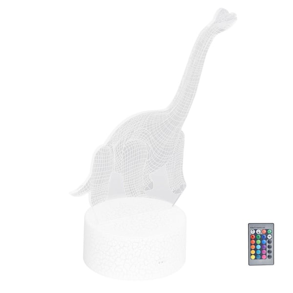 Dinosaur Night Light RGB 16 färger 4 lägen Dimbar lampa KLB