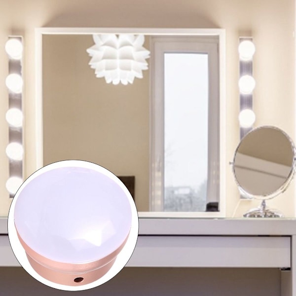 USB 10LED Smart Spegel Ljus Dimbar Makeup Lampa KLB