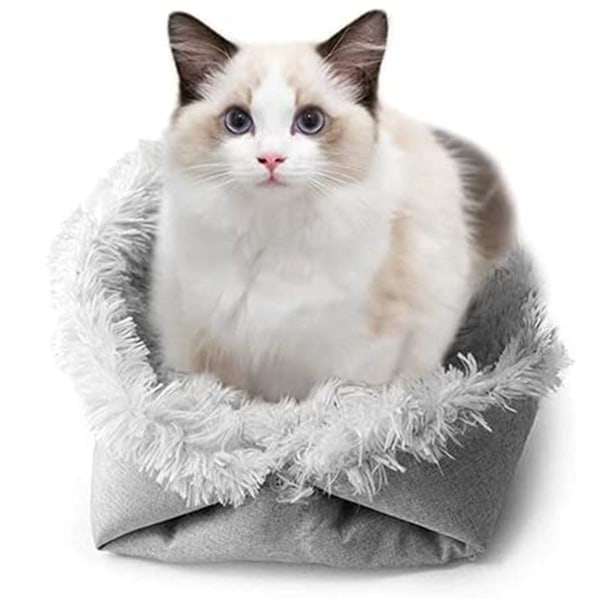 2 i 1 seng for katt, katteseng matter hund seng, kjæledyrseng fluffy KLB