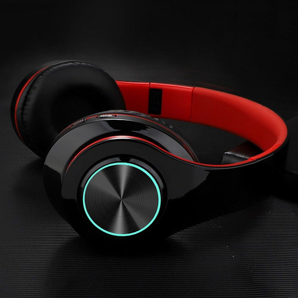 Bluetooth-hodetelefoner Trådløse hodetelefoner Over Ear med Svart