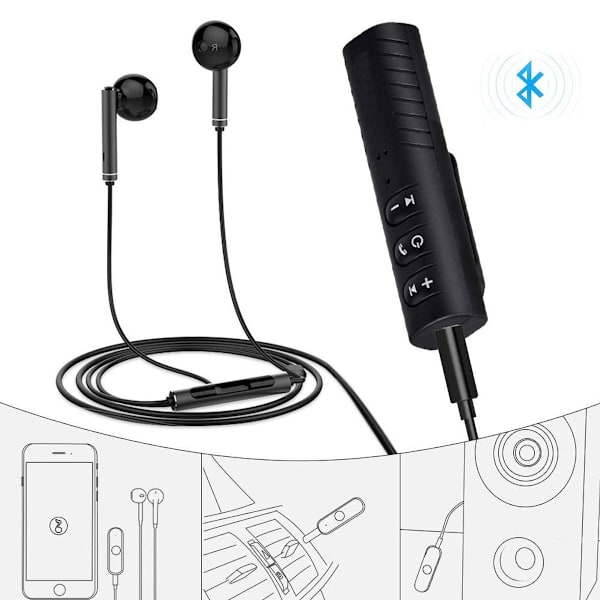 Bluetooth-adaptermottaker bærbar håndfri Bluetooth 4.2 lyd KLB