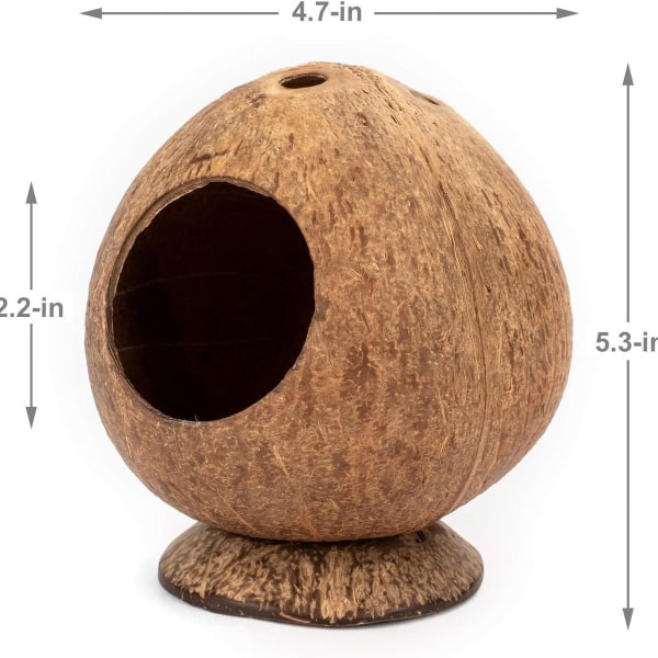 Natural coconut house for hamsters, wonderful hamster cage accessories incl. KLB