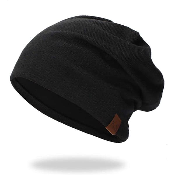 Joomouney Beanie Hat til Mænd og Kvinder - Varmt Plys Hætte til Efterår og Vinter - Slouch Hat - Blød