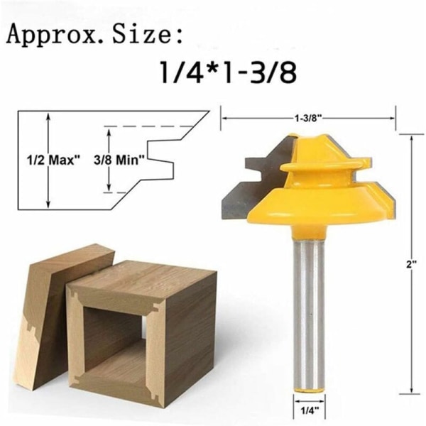45 asteen lukittava jiirisaha 1/4 tuumaa, puuntyöstöterä puuntyöstötyökalut KLB
