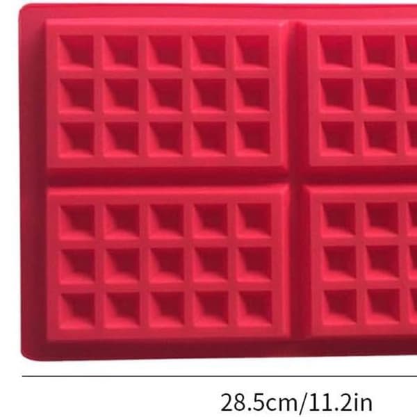 Non-stick silikagel vaffelform bakeverktøy - 4 hulrom