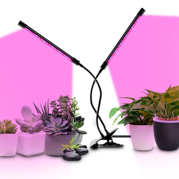 Niello växtlampa LED 40W växtljus 80 lysdioder växtljus KLB