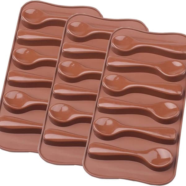 Silikon sjokoladefrom skje silikon bakeform for sjokolade 3 silikon